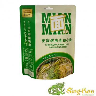 ChinEat Chongqing Green Chilli Noodles 133g