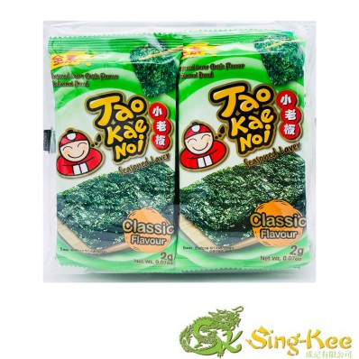 Tao Kae Noi Roasted Seaweed Laver Classic Flavour 16g (8X2g)