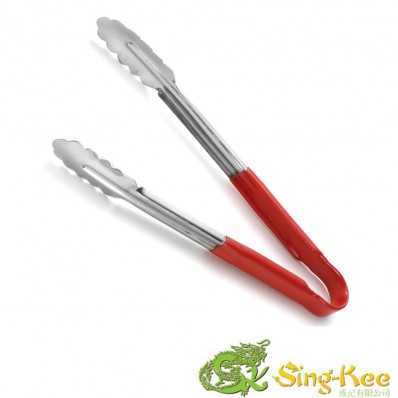 12" Colour Coded Tongs (Red)