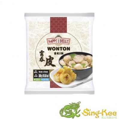 Happy Belly Wonton Skin 9x9cm 300g