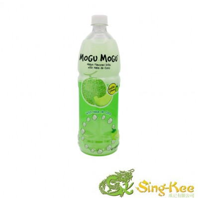 Mogu Mogu Melon Flavoured Drink with Nata de Coco 1L