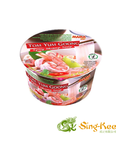 Mama Tom Yum Goong (Spicy Shrimp Soup) Rice Noodle Bowl 60g
