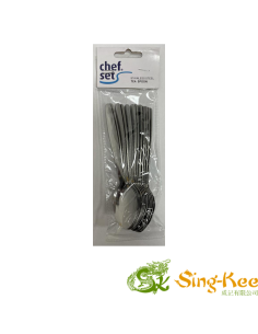 Teaspoon Plain S/Steel - 12pcs (pack)