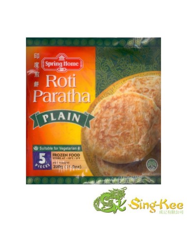 Spring Home Roti Paratha Plain 320g (1 case of 24packs)