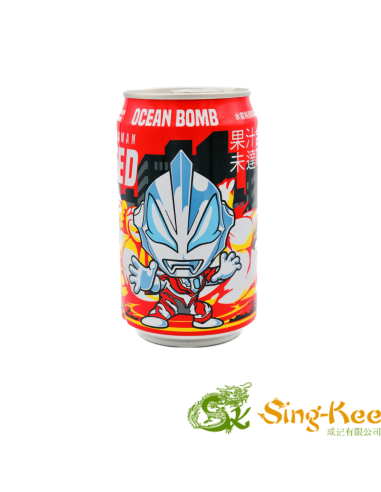 Ocean Bomb & Ultraman Yogurt Drink Peach 320ml