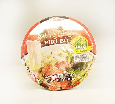 OH! RICEY Beef Flavour Rice Noodles 70g