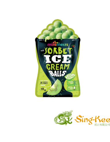 Minimelts Sorbet Balls Kiwi 72g