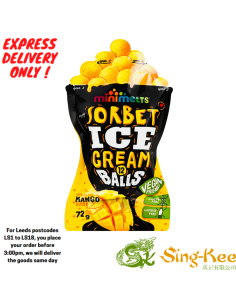 Minimelts Sorbet Balls - Mango Flavour 72g