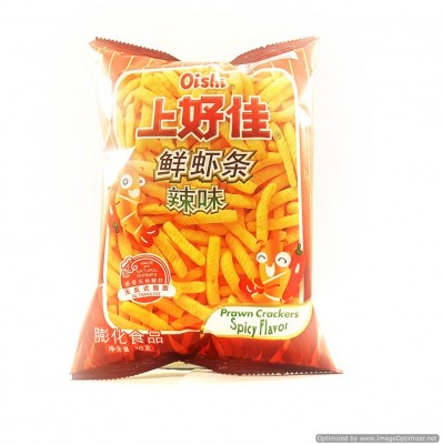 OISHI Prawn Crackers Spicy Flavoured 40g