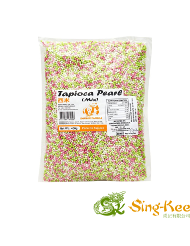 Panda Rainbow Tapioca Pearl Mix Colour 400g