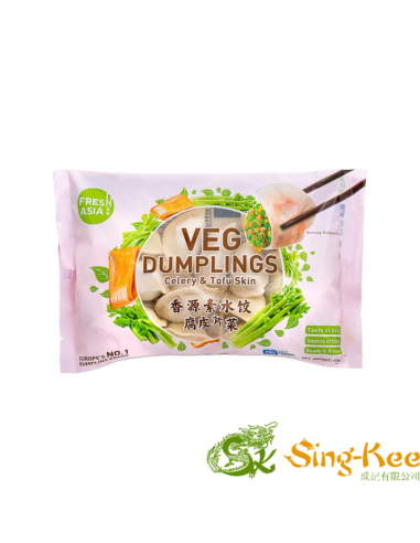 FRESH ASIA Vegetarian Dumplings - Celery and Tofu Skin Filling 450g