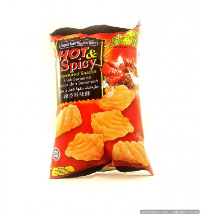 MIAOW MIAOW Hot & Spicy Flavoured Snacks 60g