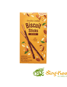Biscuit Sticks - Almond Crush & Chocolate 45g | Sing Kee